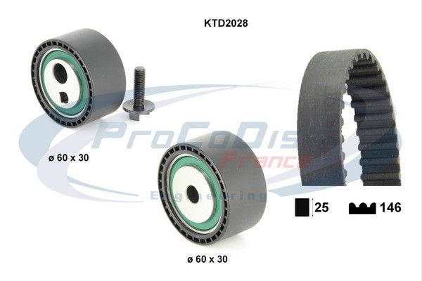 PROCODIS FRANCE Zobsiksnas komplekts KTD2028